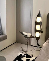 WOMO Modern Wood Oval Floor Lamp-WM7080