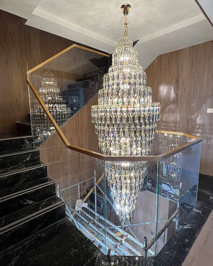 WOMO Tiered Tapers Crystal Chandelier-WM2382