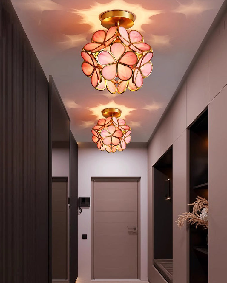 WOMO Tiffany Floral Ceiling Light-WM1128