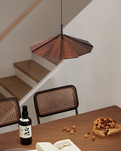 WOMO Cone Wood Pendant Light-WM2525