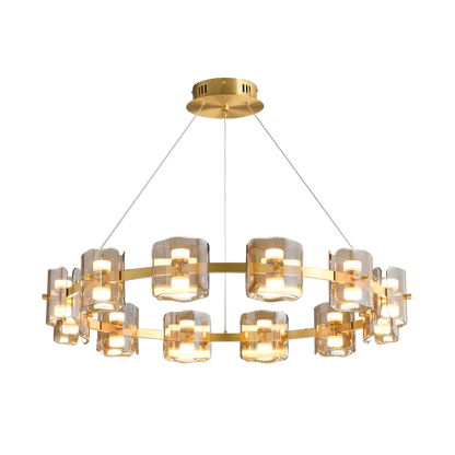 WOMO Circular Glass Chandelier-WM2218