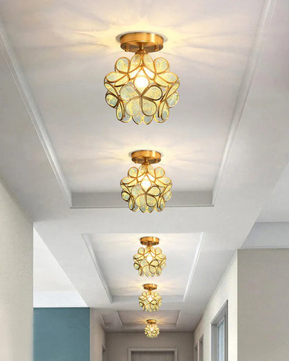 WOMO Tiffany Floral Ceiling Light-WM1128