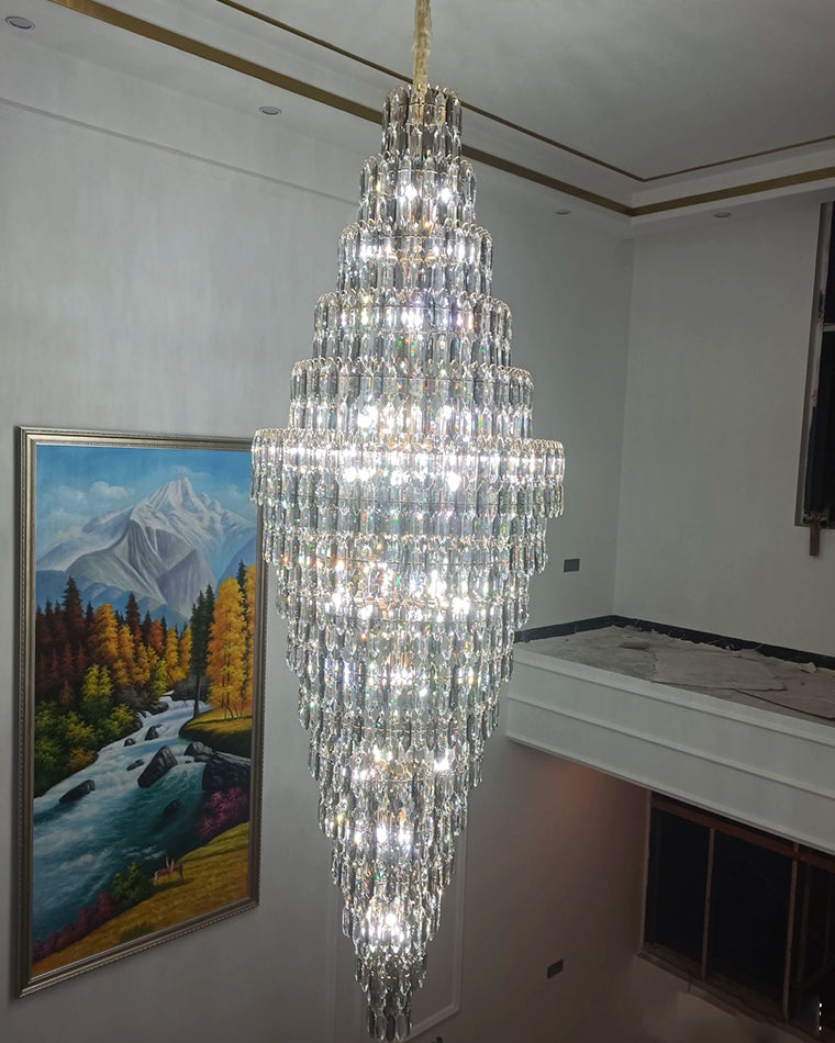 WOMO Tiered Tapers Crystal Chandelier-WM2382