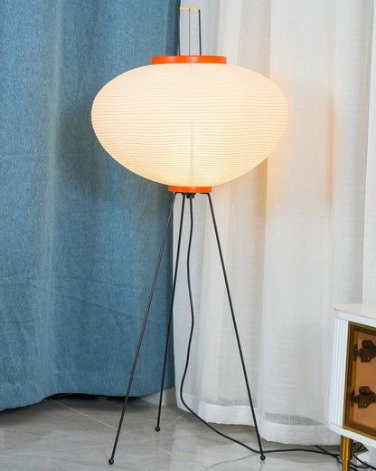 WOMO Lantern Tripod Fabric Floor Lamp-WM7090