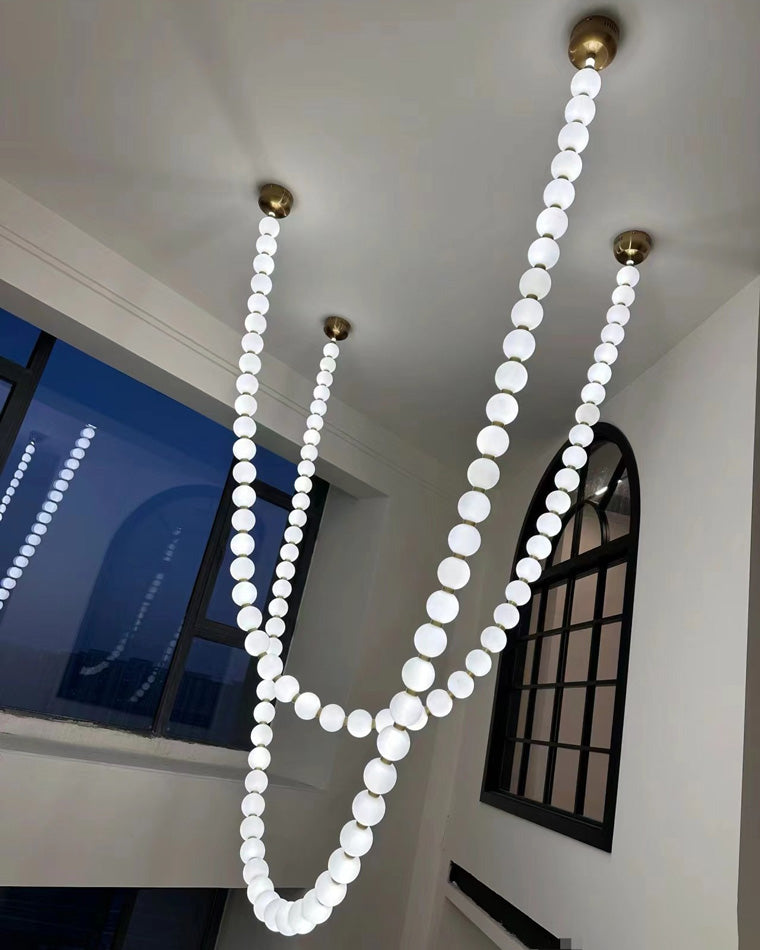 WOMO X-Pearl Necklace Chandelier-WM2799