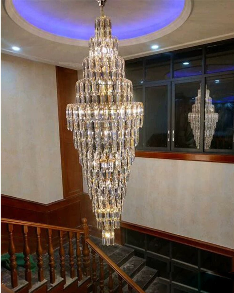 WOMO Tiered Tapers Crystal Chandelier-WM2382