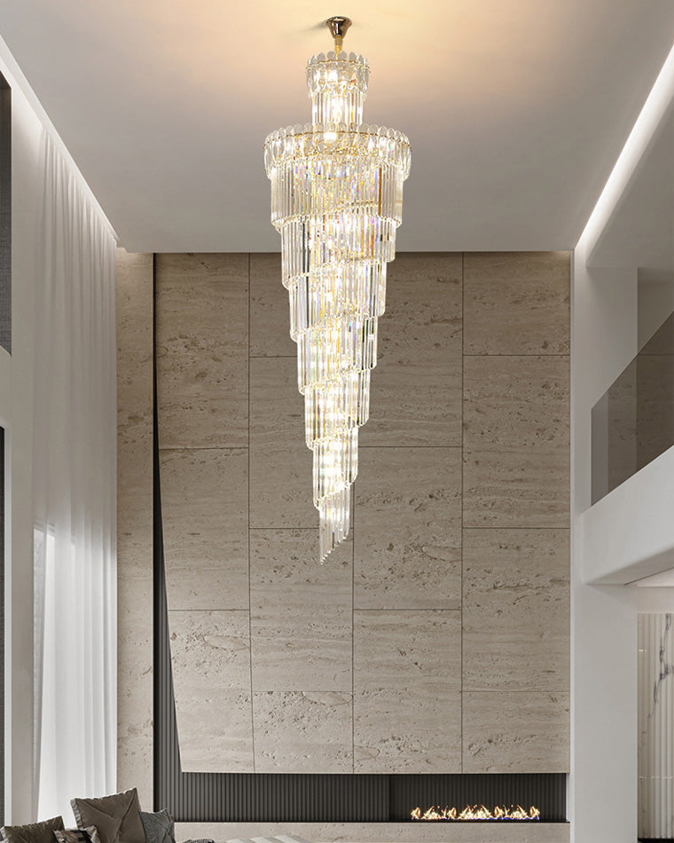 WOMO Cascading Crystal Chandelier-WM2387