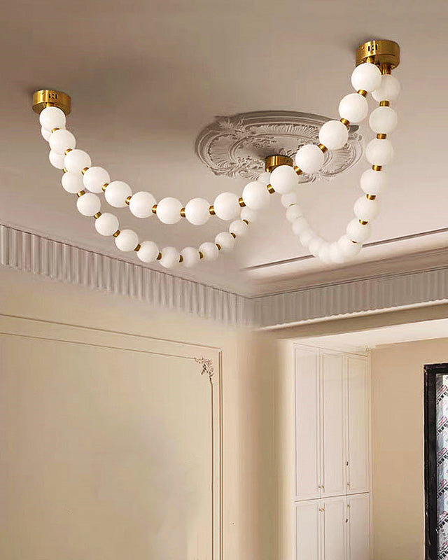 WOMO X-Pearl Necklace Chandelier-WM2799