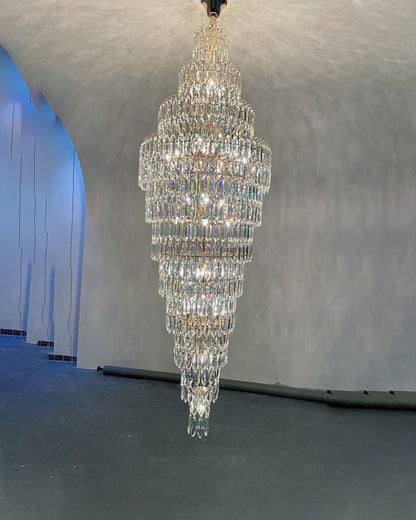 WOMO Tiered Tapers Crystal Chandelier-WM2382