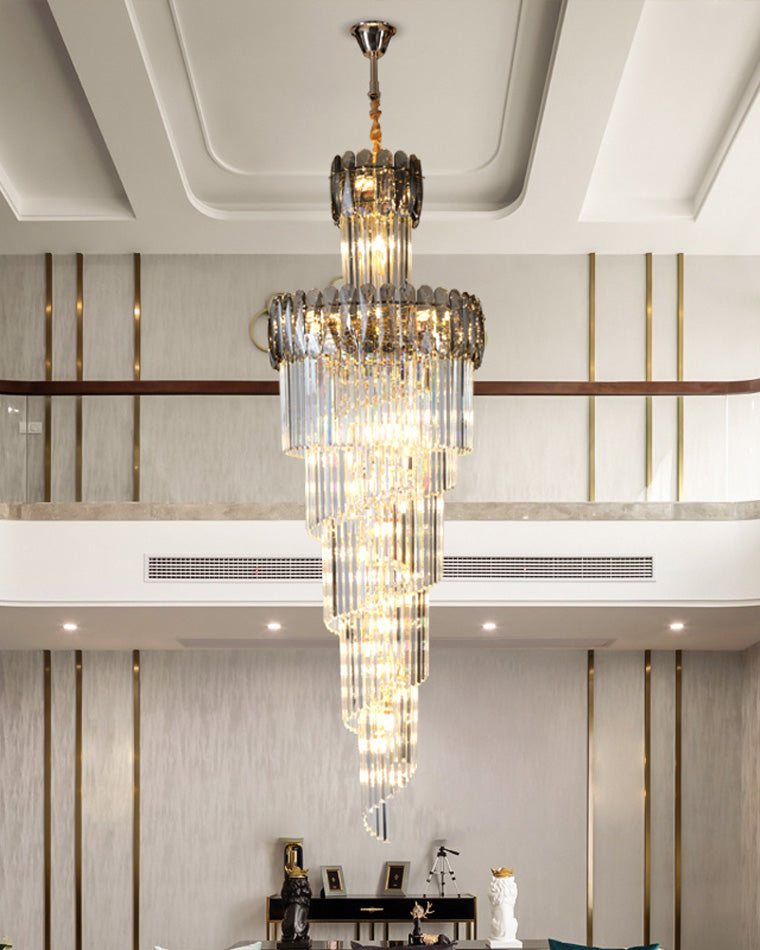 WOMO Cascading Crystal Chandelier-WM2387