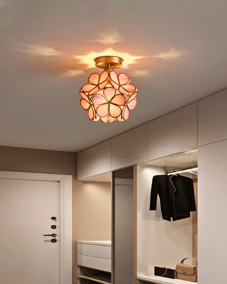 WOMO Tiffany Floral Ceiling Light-WM1128