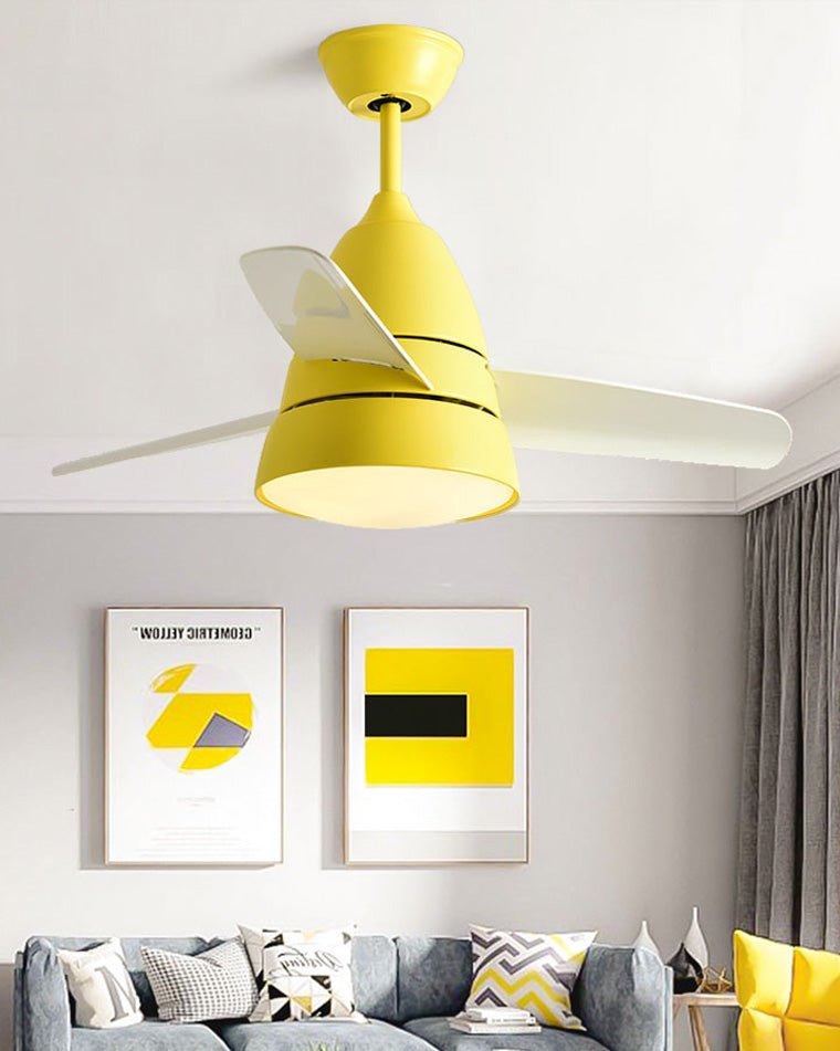 WOMO 3 Blade Tapered Ceiling Fan Lamp-WM5099