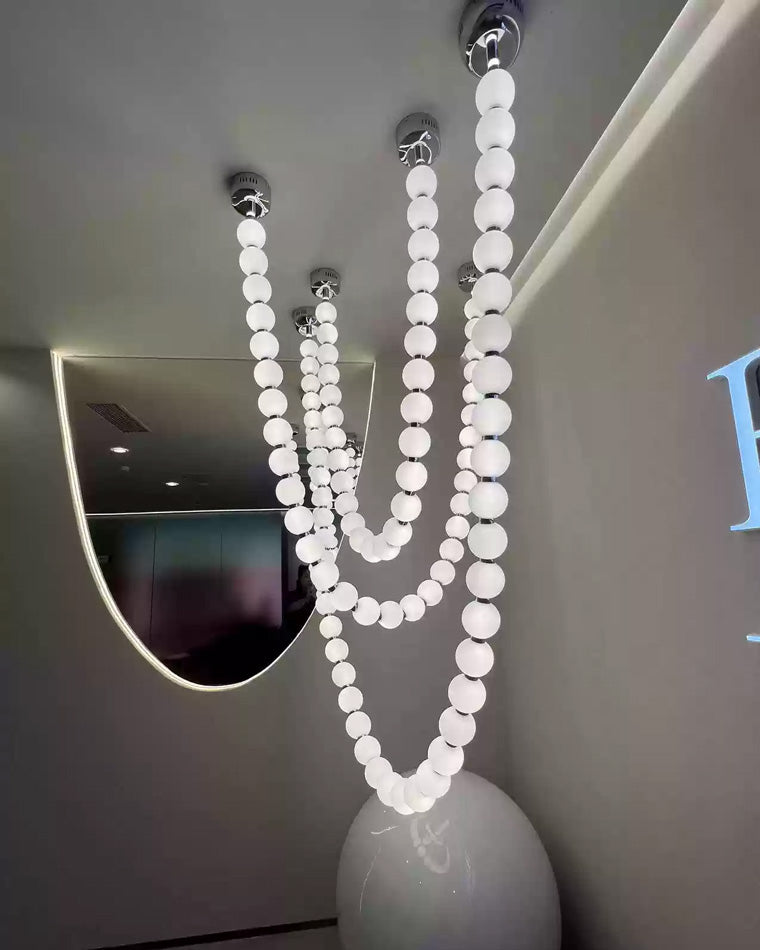 WOMO X-Pearl Necklace Chandelier-WM2799