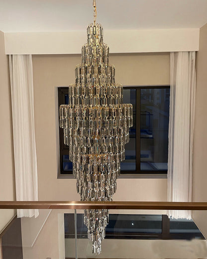 WOMO Tiered Tapers Crystal Chandelier-WM2382