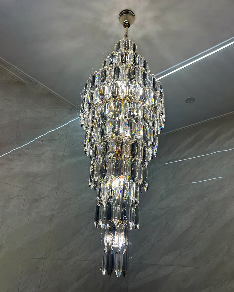 WOMO Tiered Tapers Crystal Chandelier-WM2382