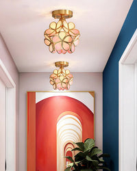 WOMO Tiffany Floral Ceiling Light-WM1128