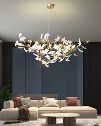 WOMO Gingko Ceramic Chandelier-WM2411