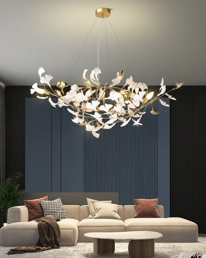 WOMO Ginkgo Ceramic Chandelier-WM2411