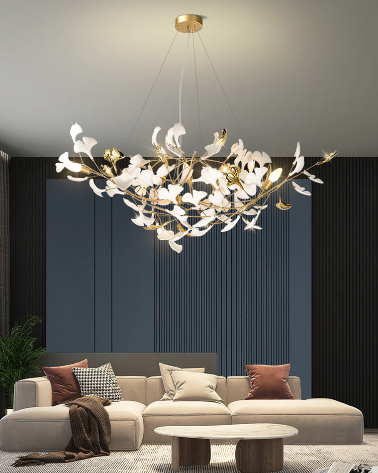 WOMO Gingko Ceramic Chandelier-WM2411