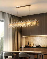 WOMO Crystal Linear Chandelier-WM2383