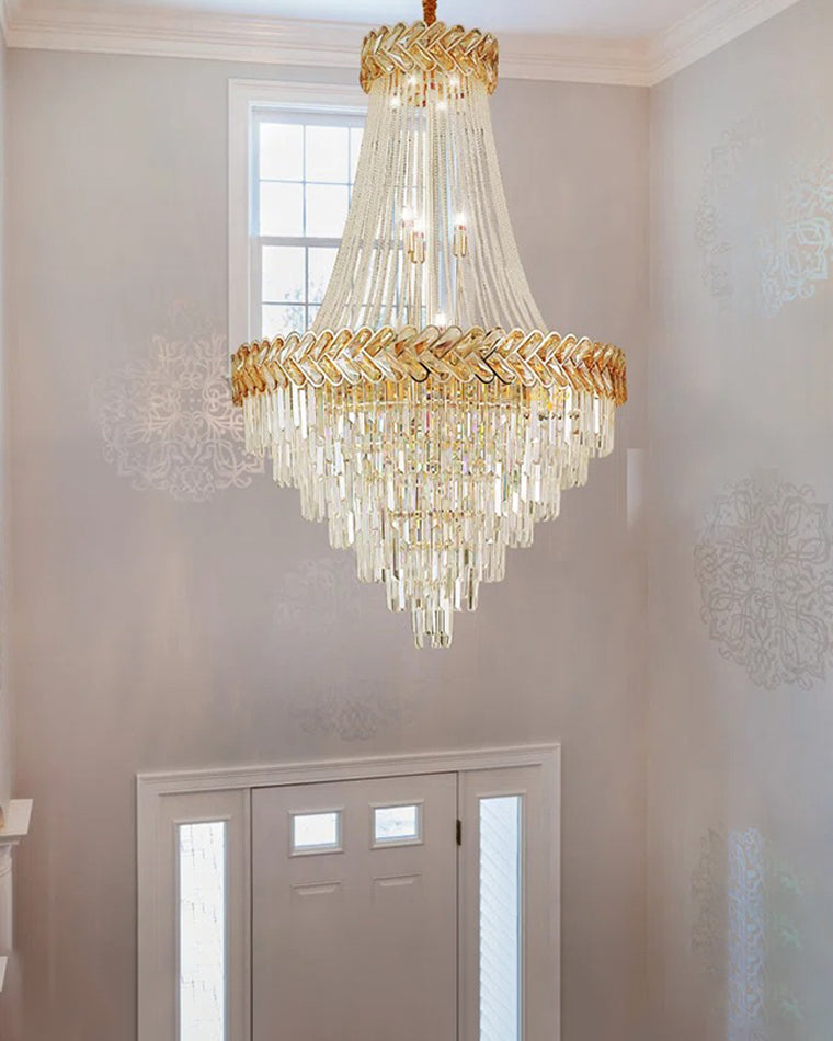 WOMO Tiered Crystal Chandelier-WM2381