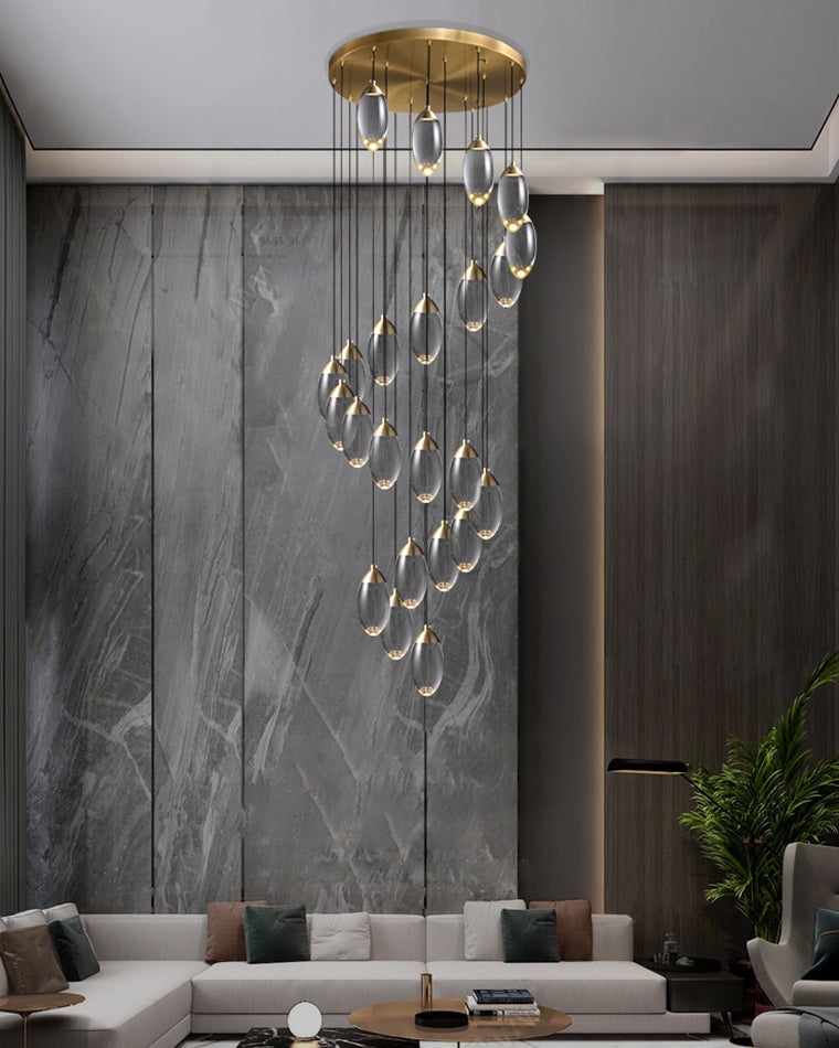 WOMO Crystal Rain Chandelier-WM2733