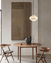 WOMO Drum Alabaster Pendant Light-WM2841