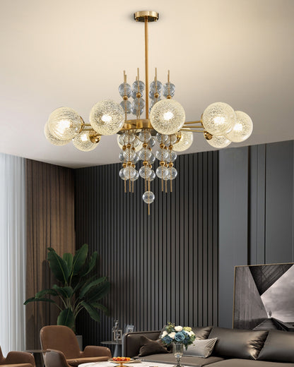 WOMO Textured Glass Bubble Chandelier-WM2769