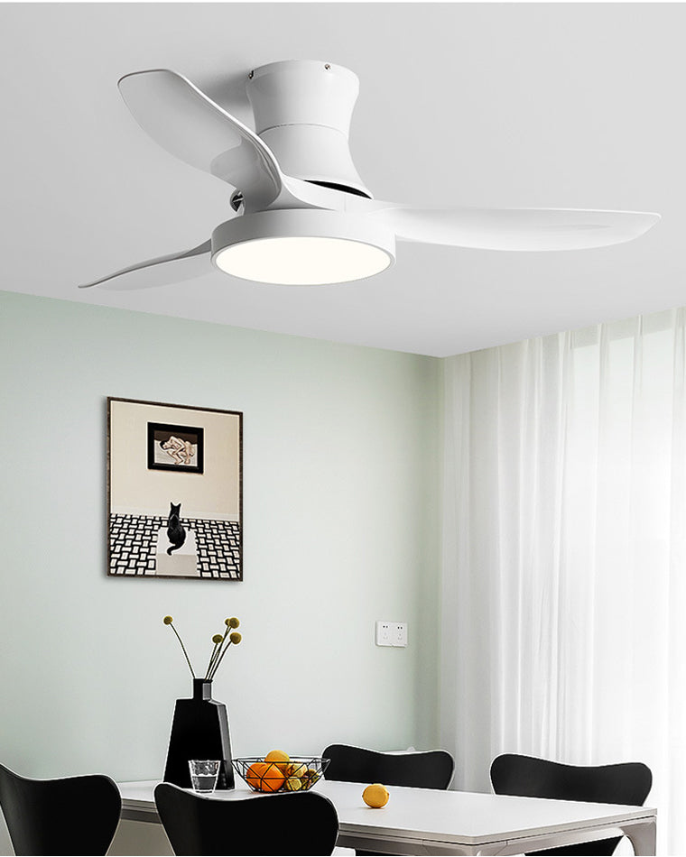 WOMO Flush Mount Ceiling Fan Lamp-WM5128