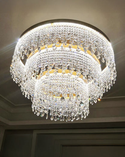 WOMO Cascading Crystal Chandelier-WM2350