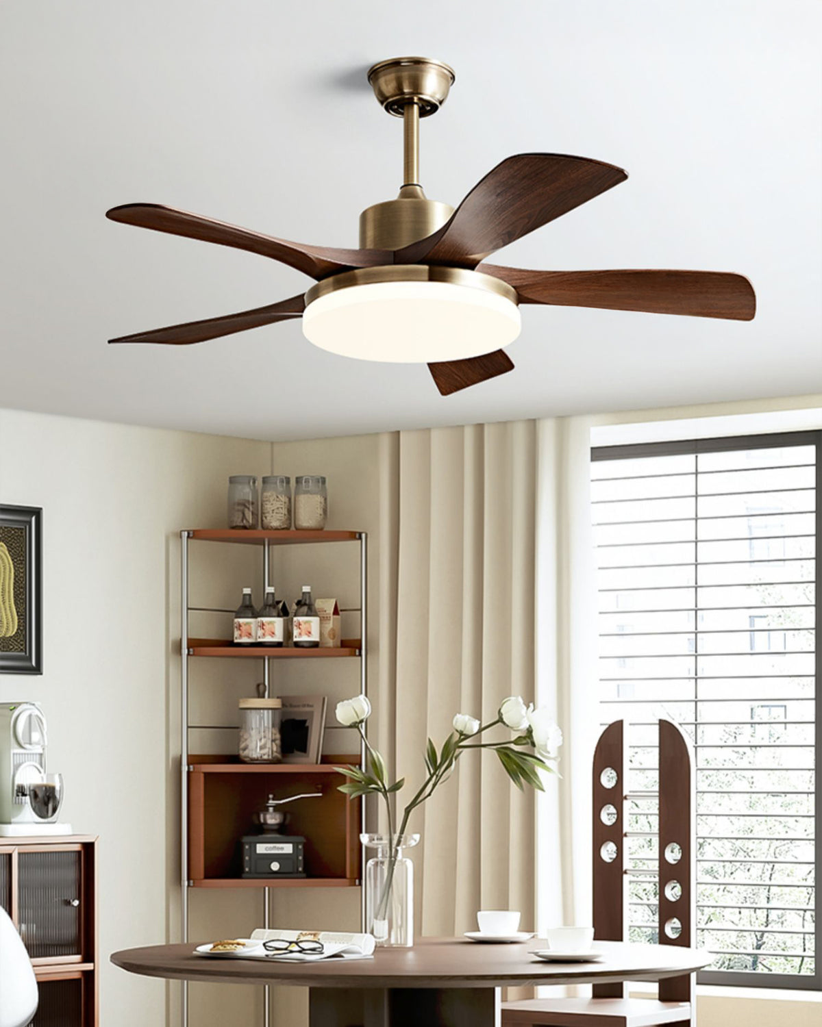 WOMO 5 Blade Ceiling Fan with Bright Light - WM5163
