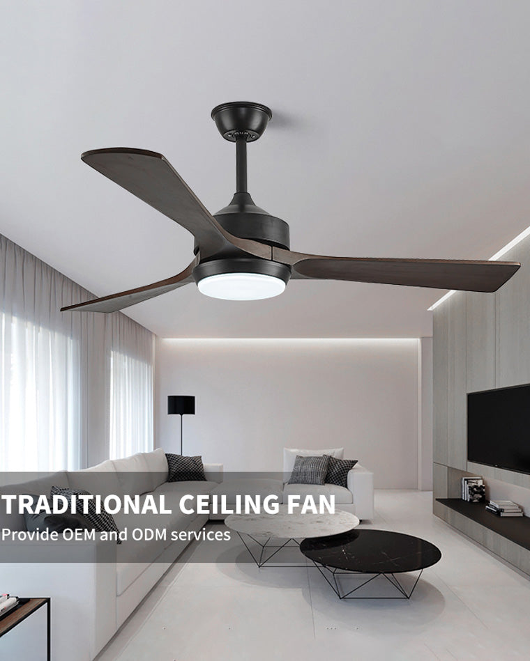 WOMO Modern Farmhouse Ceiling Fan Lamp-WM5048