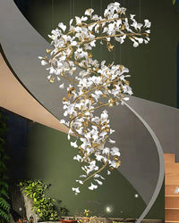 WOMO Gingko Spiral Chandelier-WM2423