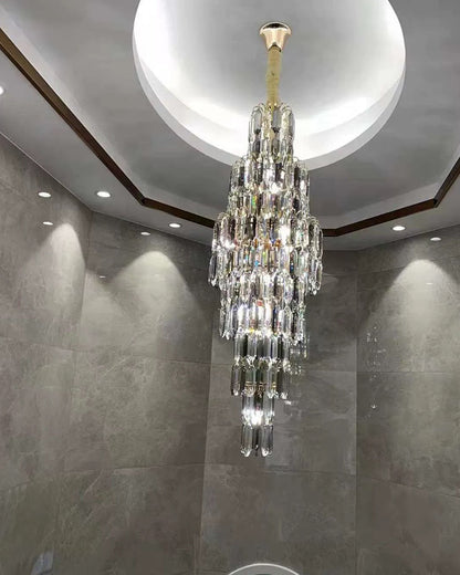 WOMO Tiered Tapers Crystal Chandelier-WM2382