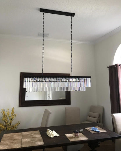 WOMO Rectangular Crystal Chandelier-WM2589