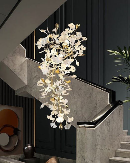 WOMO Gingko Long Staircase Chandelier-WM2425