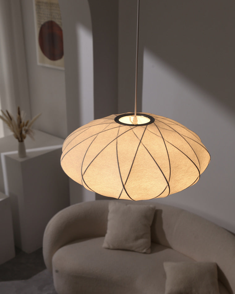 WOMO Flying Saucer Silk Pendant Light-WM2535