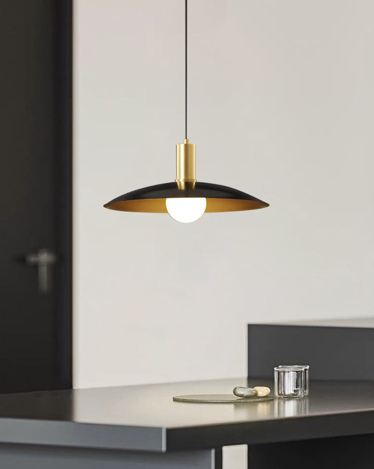 WOMO Cone Brass Kitchen Pendant Light-WM2401