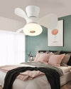 WOMO Small White Ceiling Fan Lamp-WM5094 thumbnail