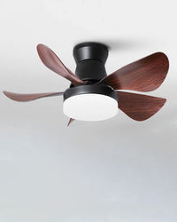 WOMO Modern Farmhouse Small Ceiling Fan Lamp-WM5046
