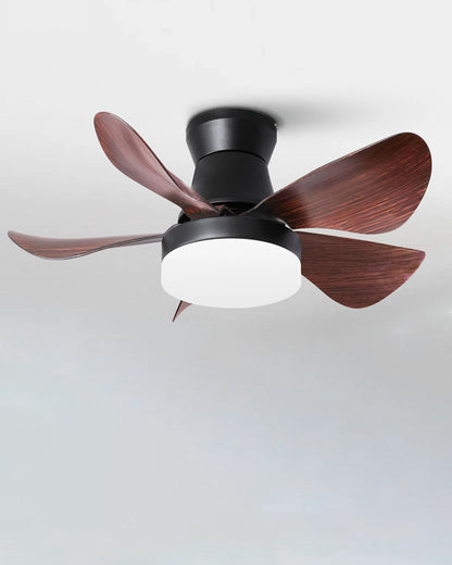 WOMO Modern Farmhouse Small Ceiling Fan Lamp-WM5046