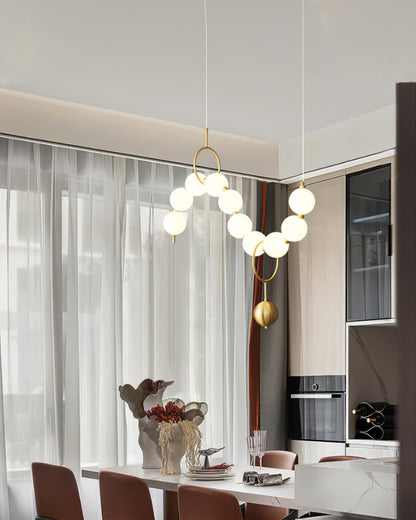 WOMO String Pearl Chandelier-WM2102