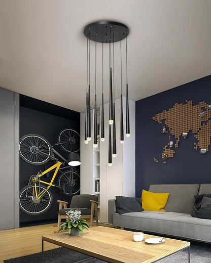 WOMO Cascading Tube Chandelier-WM2914