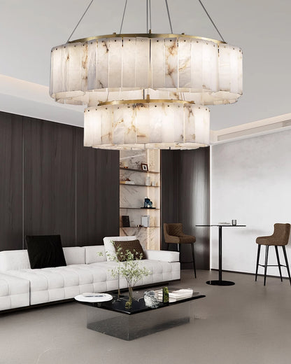 WOMO Modern Multi-Round Alabaster Chandelier-WM2860