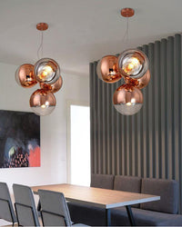 WOMO 4 Light Colorful Globe Chandelier-WM2687