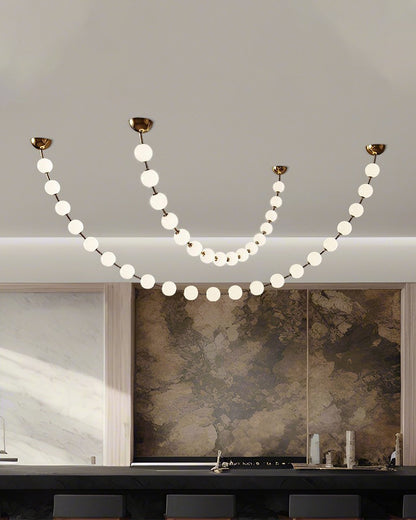 WOMO Pearl Acrylic Ball Chandelier-WM2705