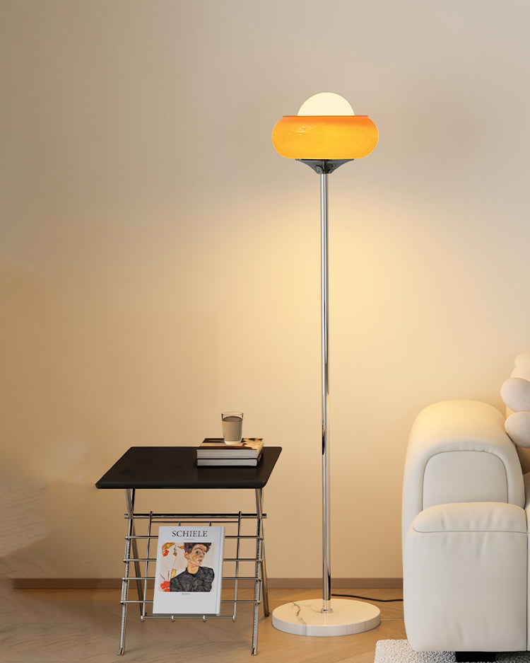 WOMO Torchiere Orange Floor Lamp-WM7092