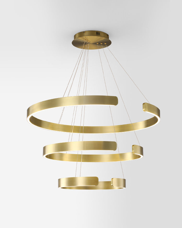 WOMO Tiered Circular Led Chandelier-WM2464