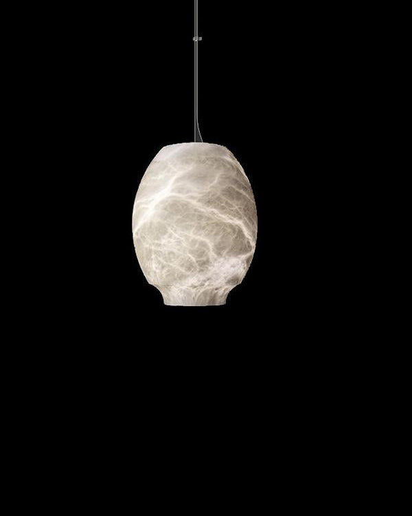 WOMO Camille Alabaster Pendant Light-WM2895