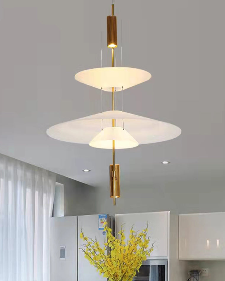 WOMO Tiered Cone Pendant Light-WM2513